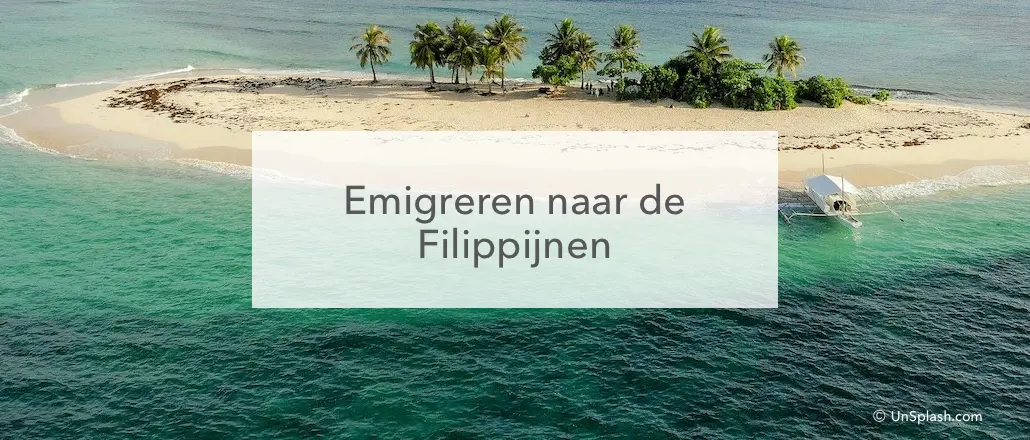 emigreren naar de Filippijnen, eiland in zee