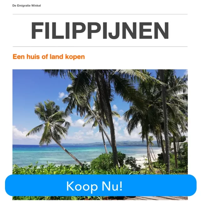 voorkant infoblad huis of land kopen Filippijnen