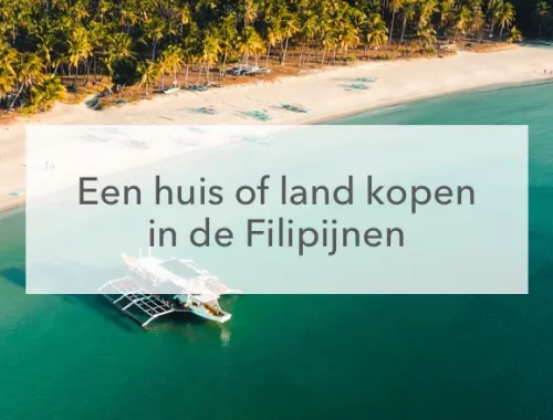 zee strand boot tekst huis of land kopen in de Filipijnen