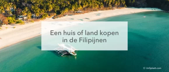 zee strand boot tekst huis of land kopen in de Filipijnen