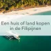 zee strand boot tekst huis of land kopen in de Filipijnen