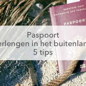 paspoort op strand