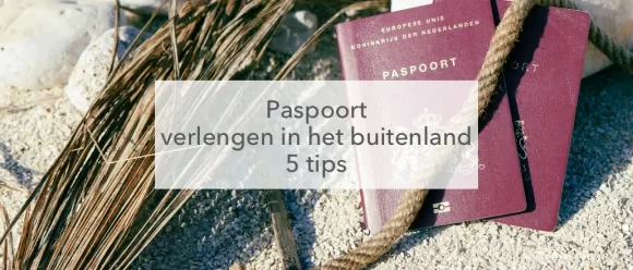 paspoort op strand