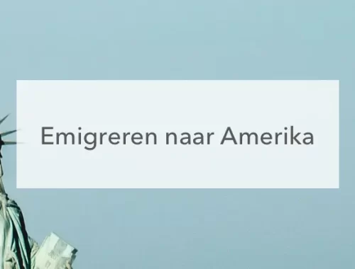 Vrijheidsbeeld Emigreren naar Amerika