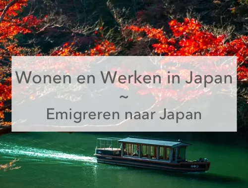 wonen en werken in Japan, japanse rivier met boot
