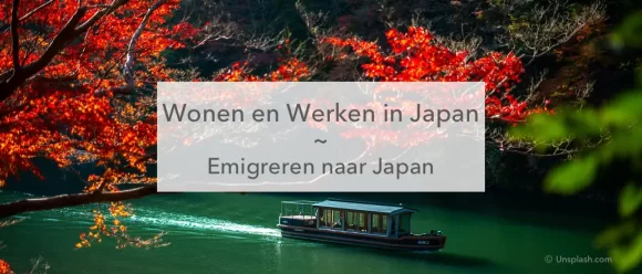 wonen en werken in Japan, japanse rivier met boot