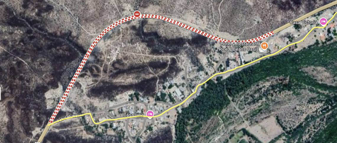 wegomlegging san Ignacio Mexico