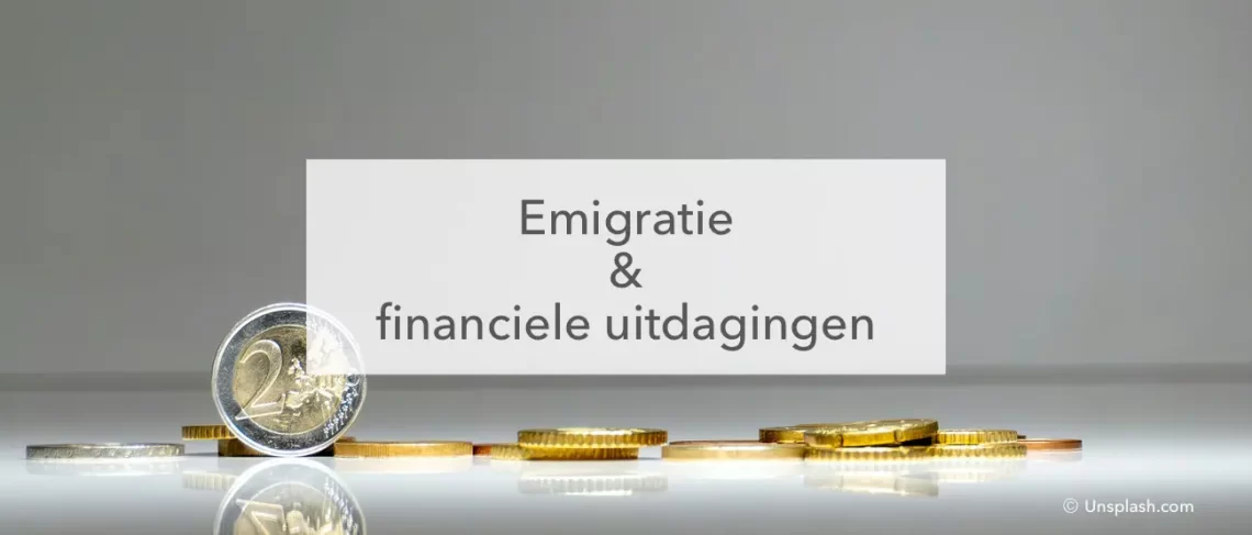 emigratie en financiële uitdagingen afbeelding euromunt