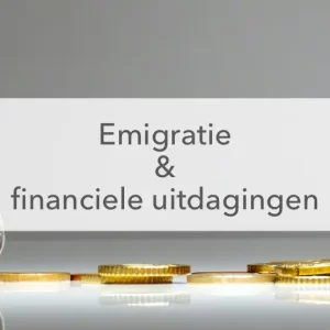 emigratie en financiële uitdagingen afbeelding euromunt