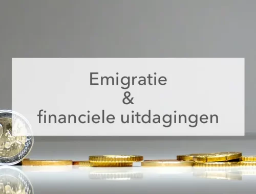 emigratie en financiële uitdagingen afbeelding euromunt
