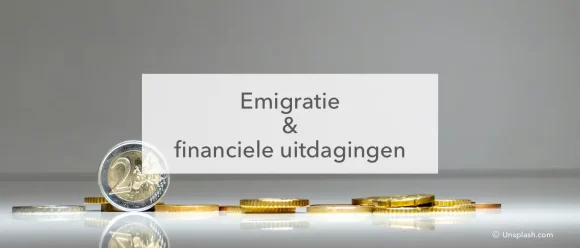 emigratie en financiële uitdagingen afbeelding euromunt