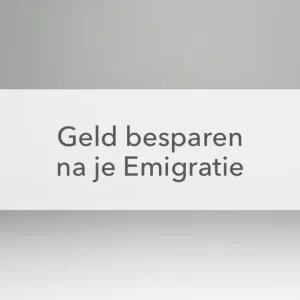 euro munt geld besparen na emigratie