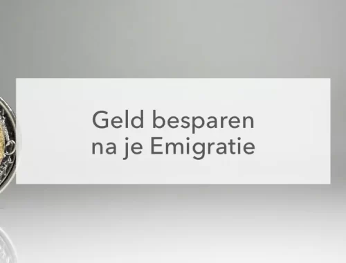 euro munt geld besparen na emigratie
