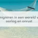 hangmat blauwe zee, emigratie in een wereld vol onrust en oorlog