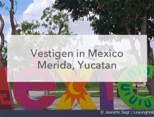 Mexico letters, vestigen in Mexico, Merida