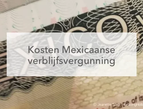 Kosten Mexicaanse verblijfsvergunning, visumsticker Mexico