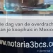 waterflesje notaris Mexico, dag van overdracht koophuis Mexico