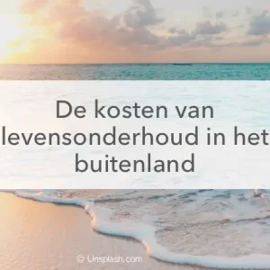 tropisch strand kosten levensonderhoud buitenland