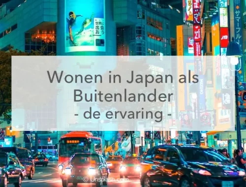ervaring wonen in jpapan, straatbeeld Tokyo
