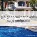 zwembad in hotel tekst: begin geen vakantieverhuur na je emigratie