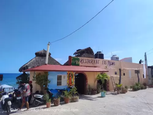 Restaurantjes op het strand
