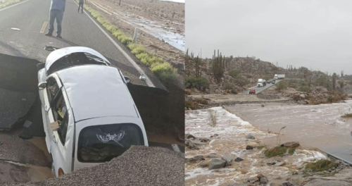 sinkhole op de carretera transpeninsular, Mexico