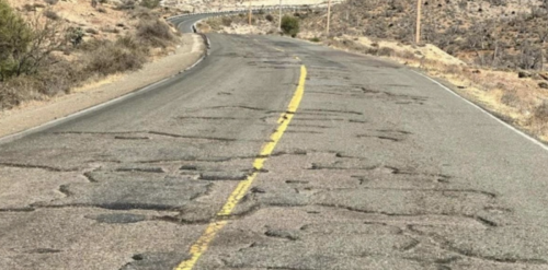 Wegdek van de Carretera Transpeninsular